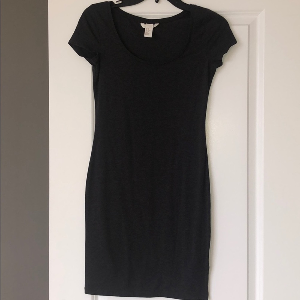 Dark Grey Bodycon Dress